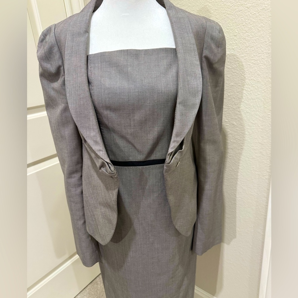 Banana Republic Black Label Women's Gray & Black Suit, Size 12